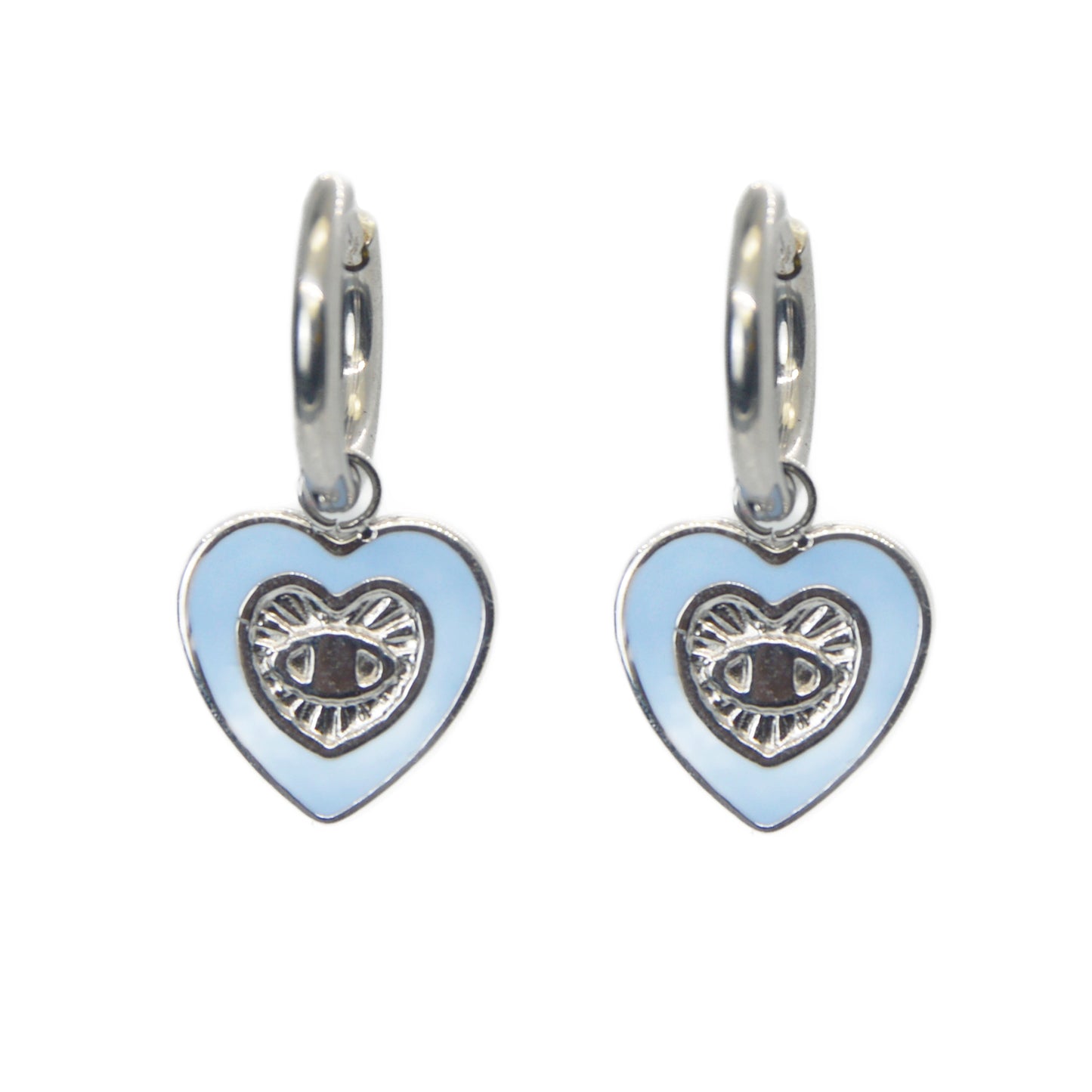 PENDIENTES BLUE LOVE PLATA