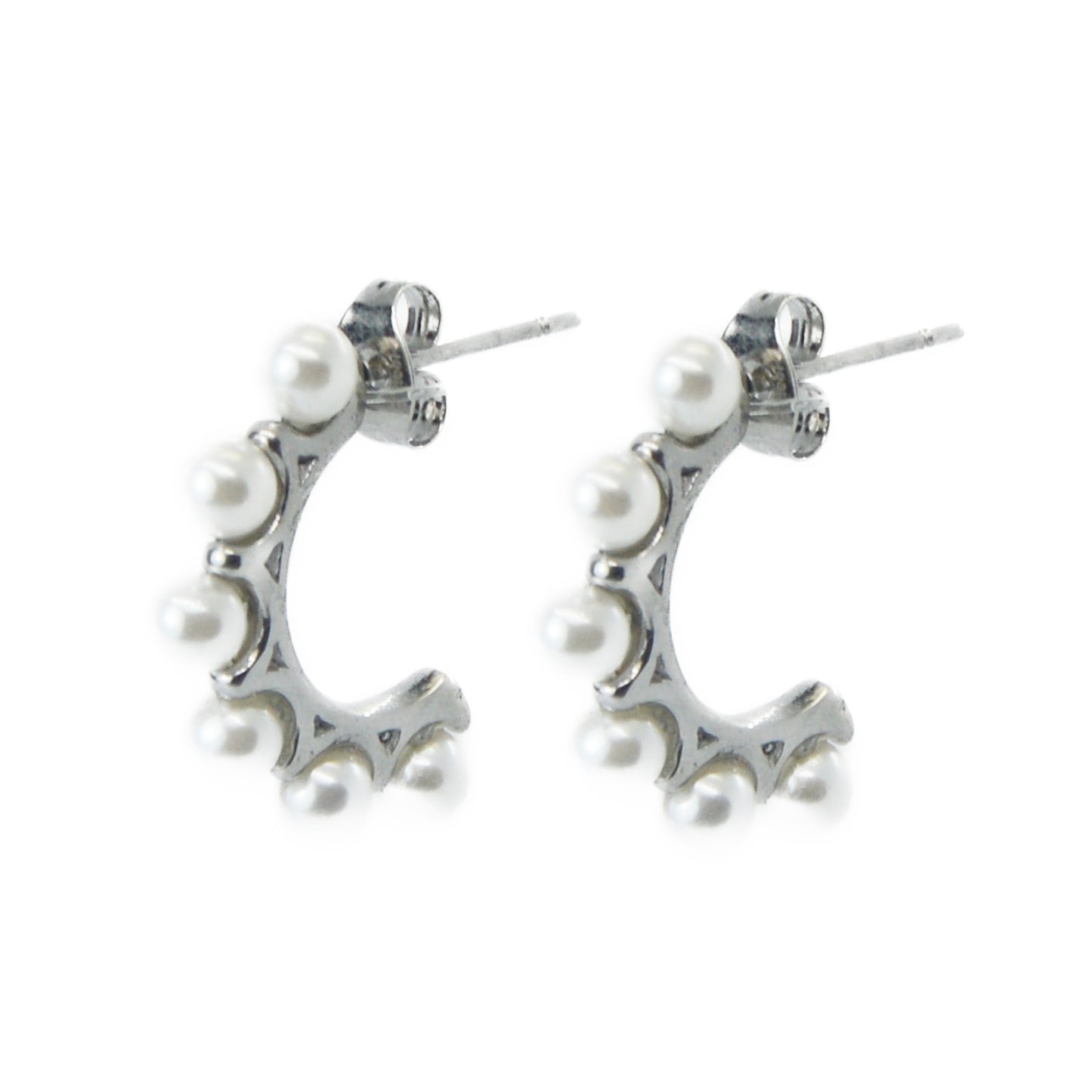 PENDIENTES MOON PLATA