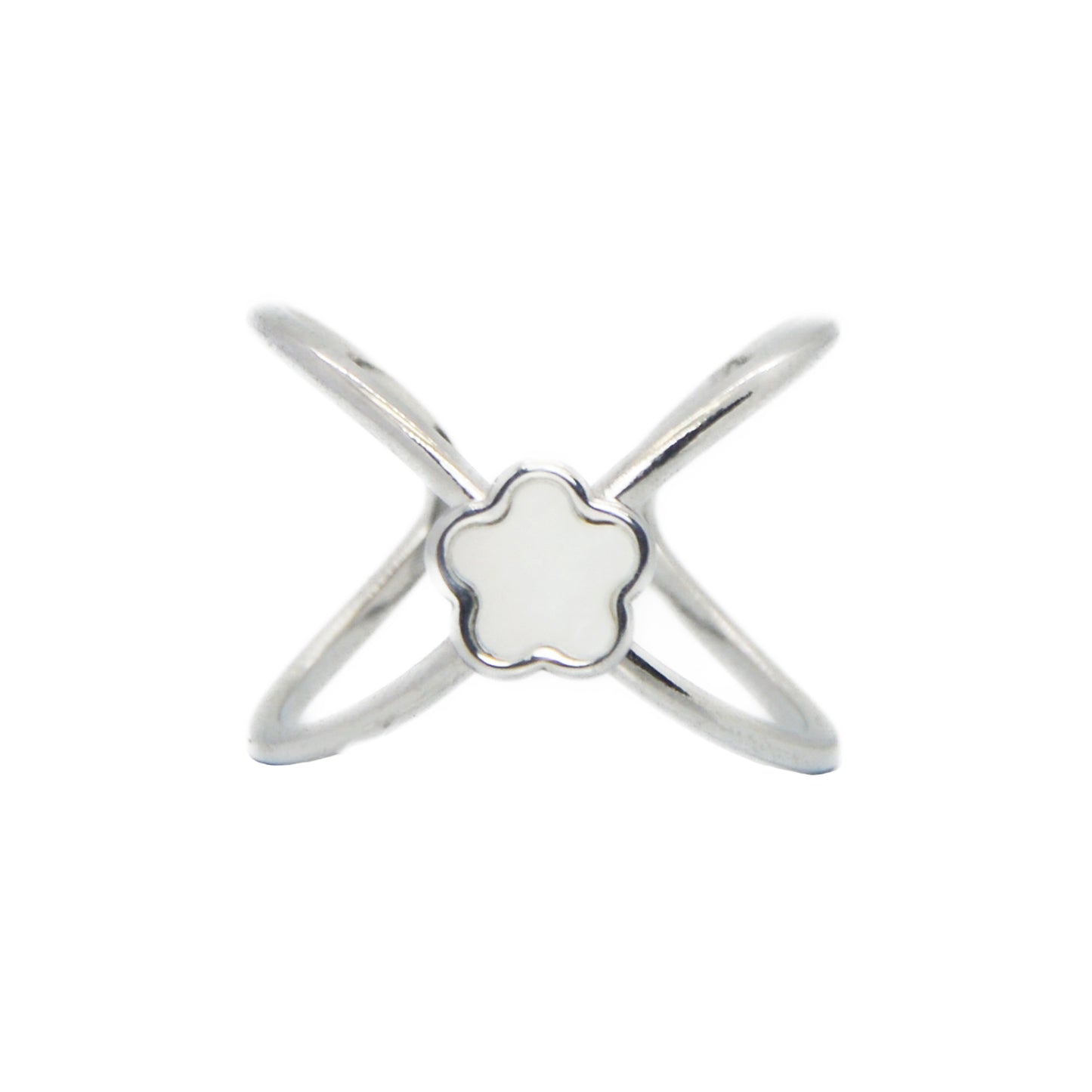 ANILLO XEA BLANCO PLATA