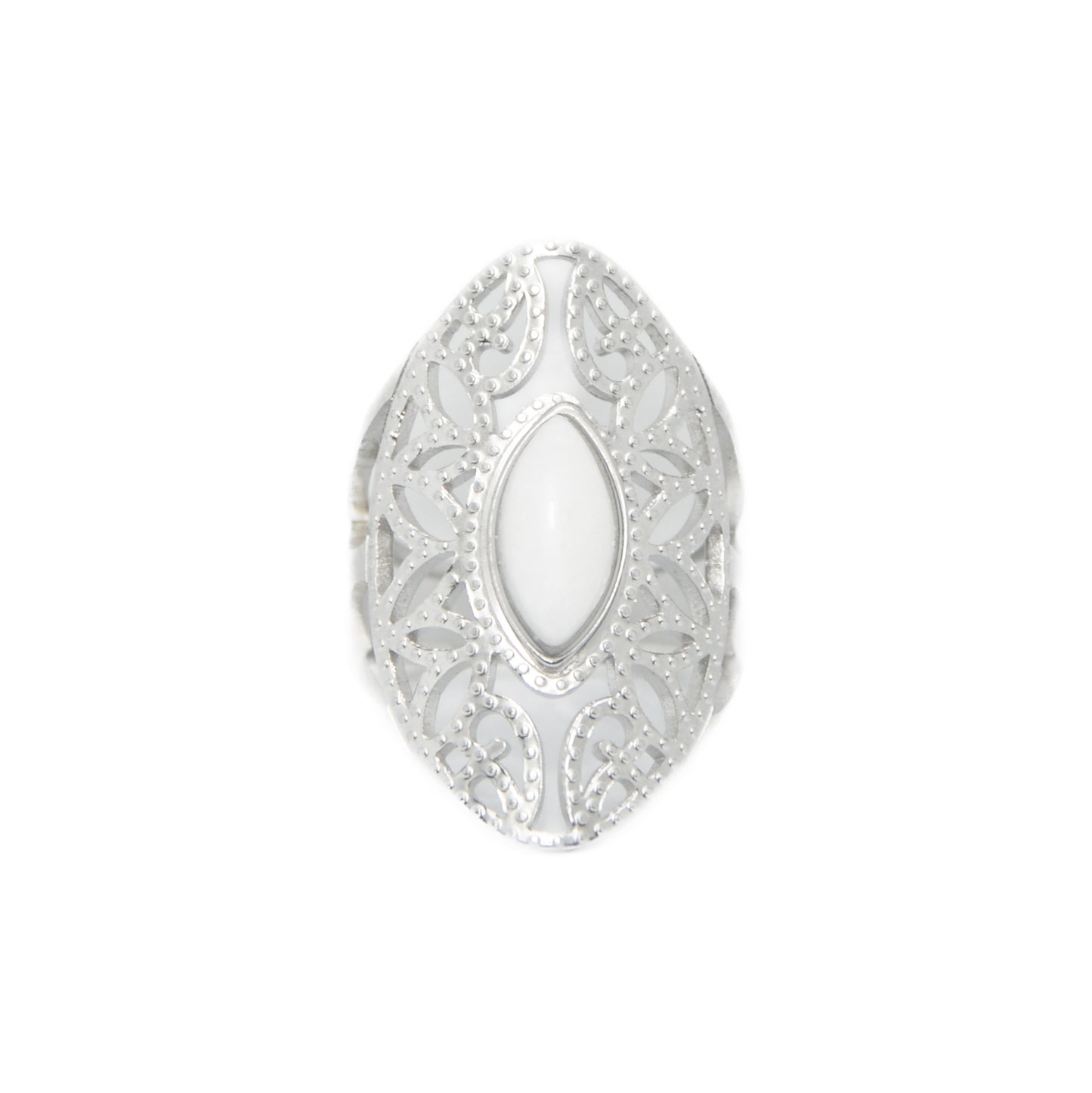 ANILLO VICTORIA BLANCO PLATA