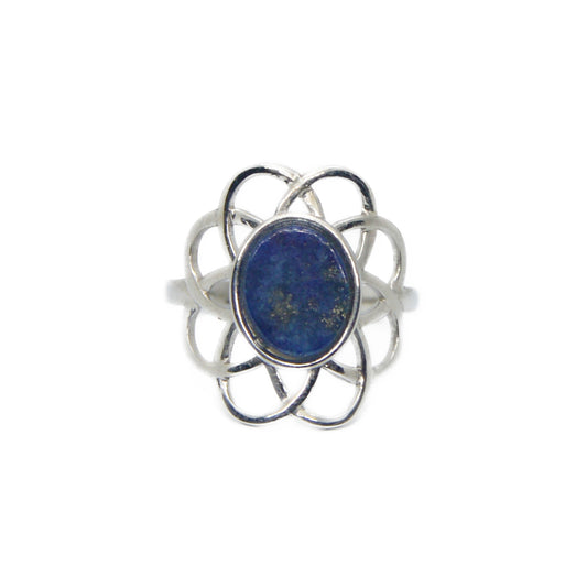 ANILLO MANDALA PLATA