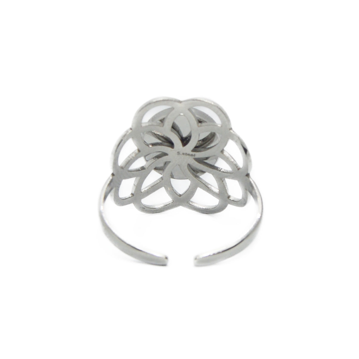 ANILLO MANDALA PLATA