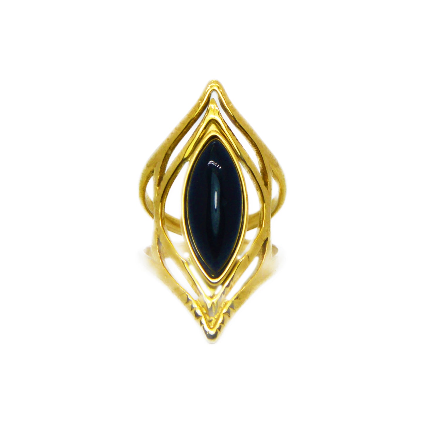 ANILLO VASILISA NEGRO ORO