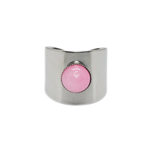 ANILLO SHAT ROSA PLATA