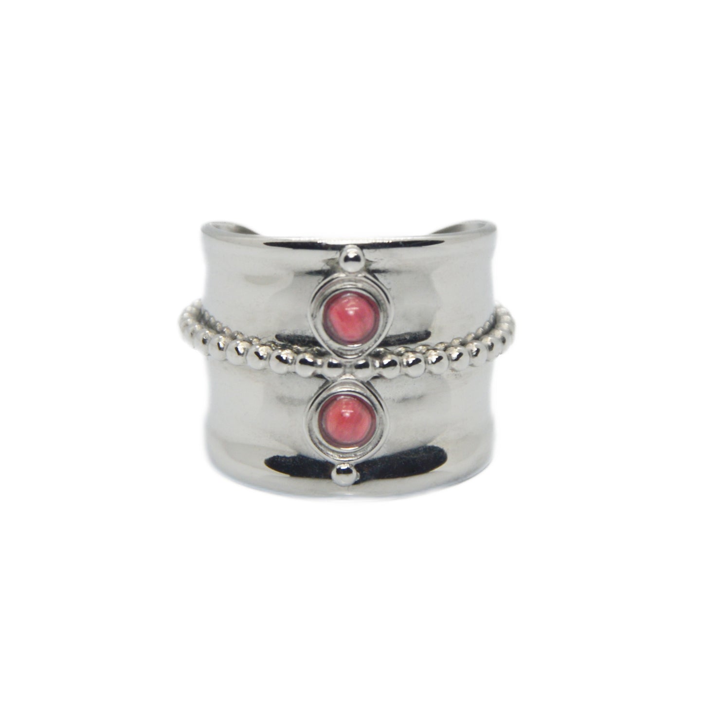 ANILLO KUFU ROSA PLATA