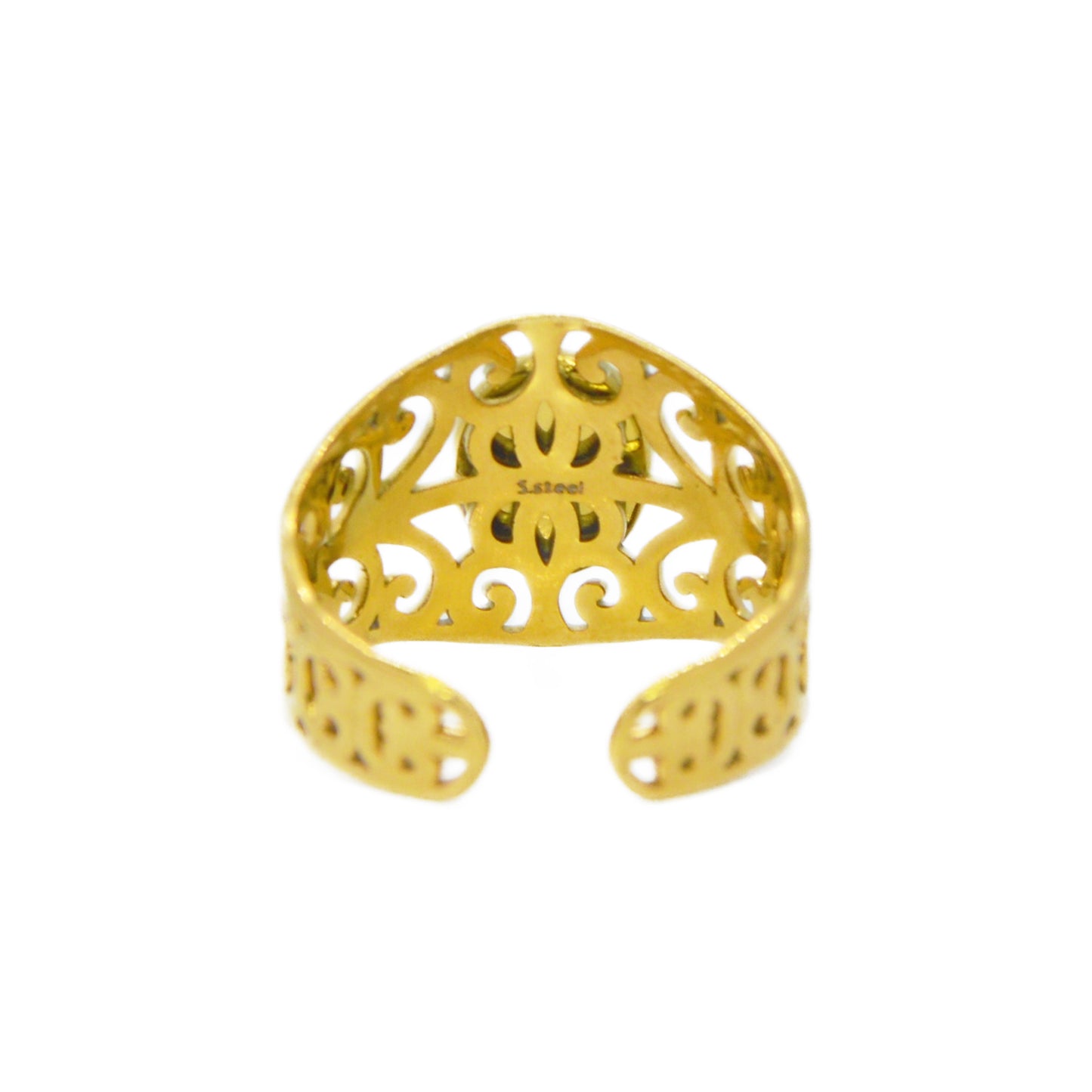 ANILLO VENECIA MALAQUITA ORO