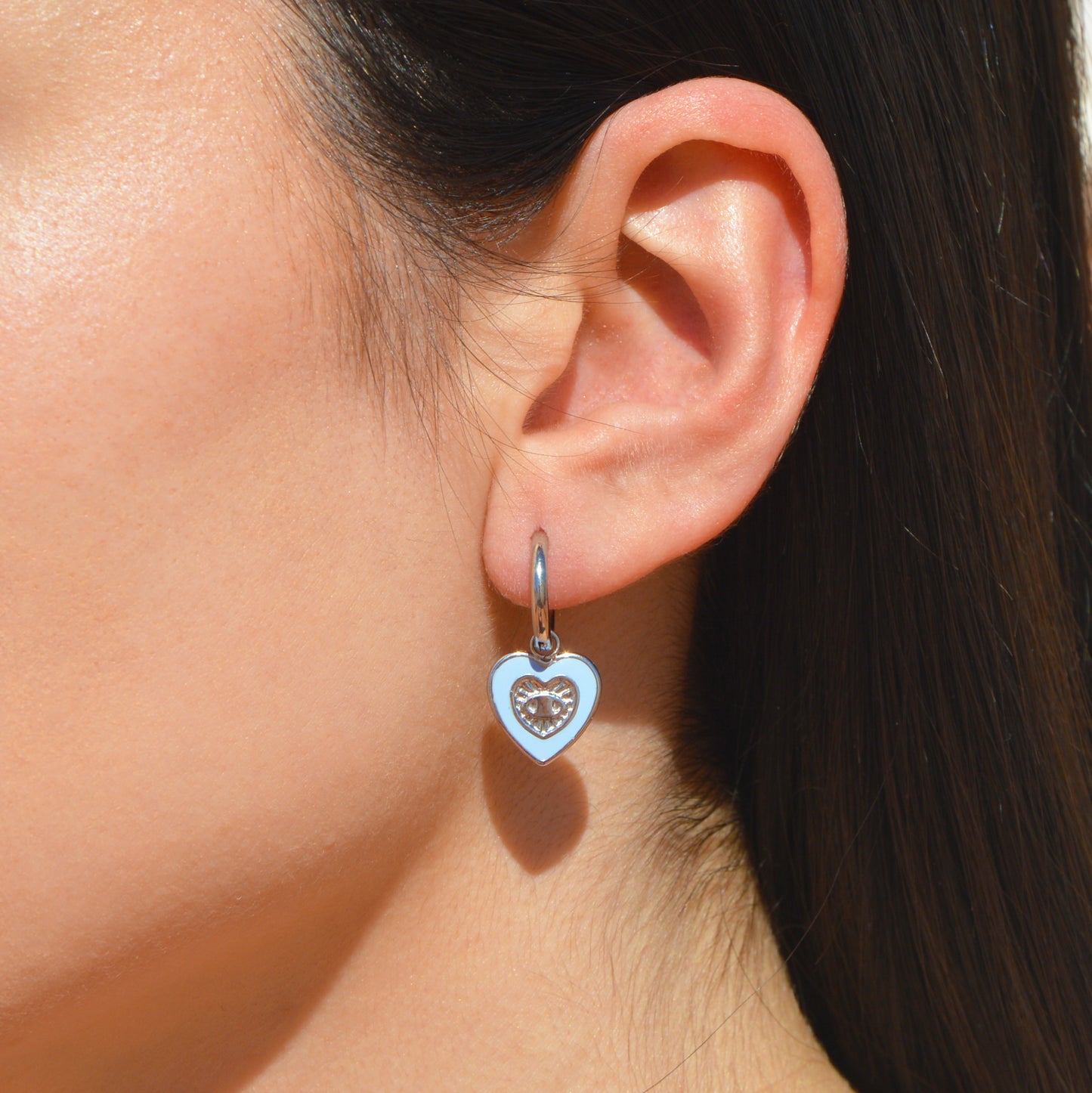 PENDIENTES BLUE LOVE PLATA