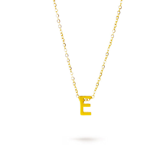 COLLAR LETRA "E" ORO