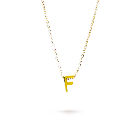 COLLAR LETRA "F" ORO