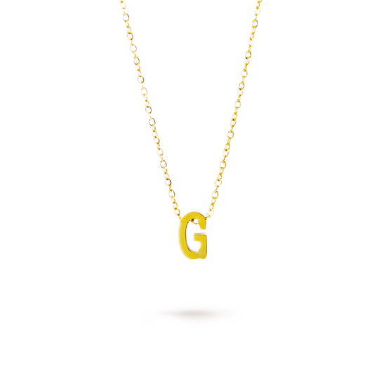 COLLAR LETRA "G" ORO