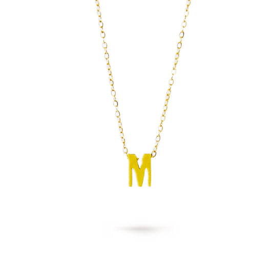 COLLAR LETRA "M" ORO