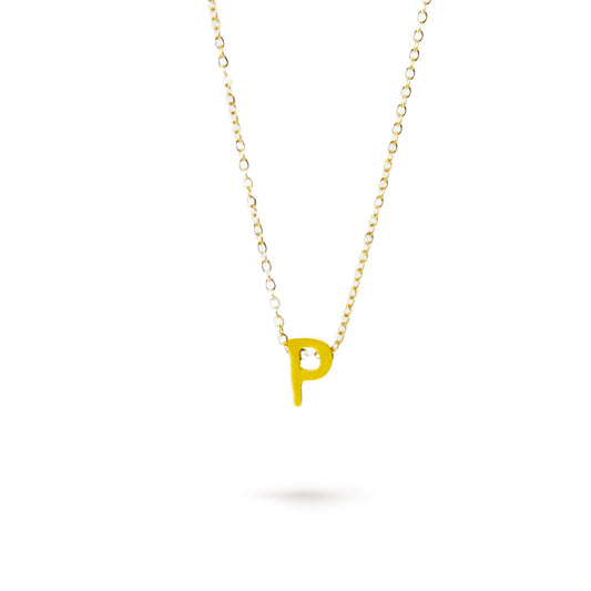 COLLAR LETRA "P" ORO