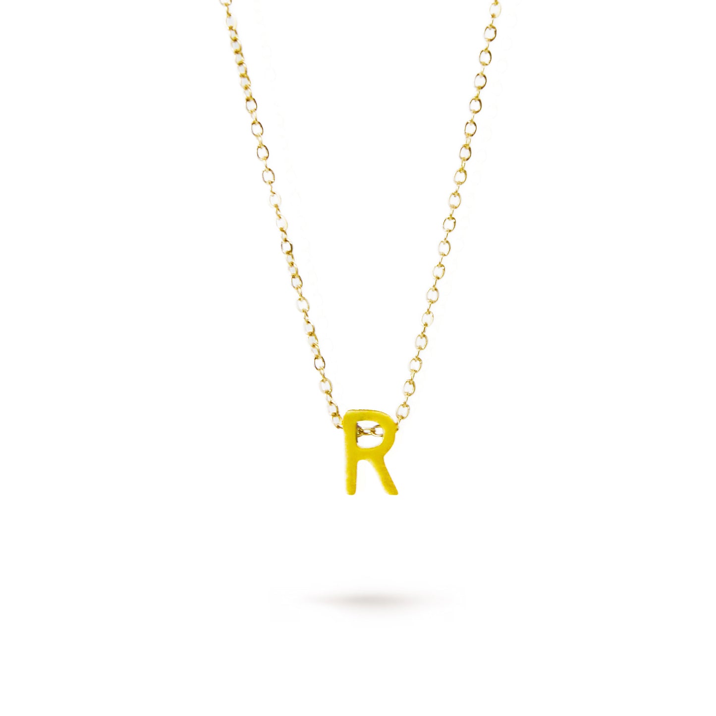 COLLAR LETRA "R" ORO