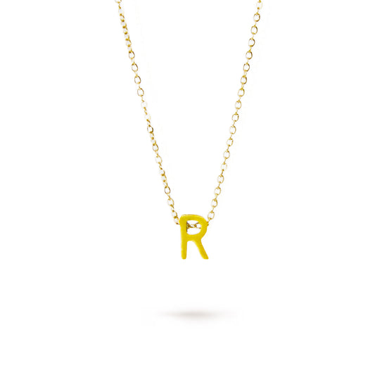 COLLAR LETRA "R" ORO