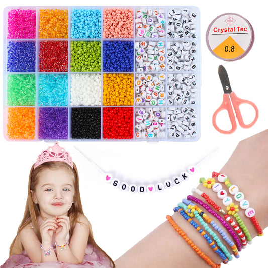 KIT PARA HACER PULSERAS NIÑA (6800pcs)