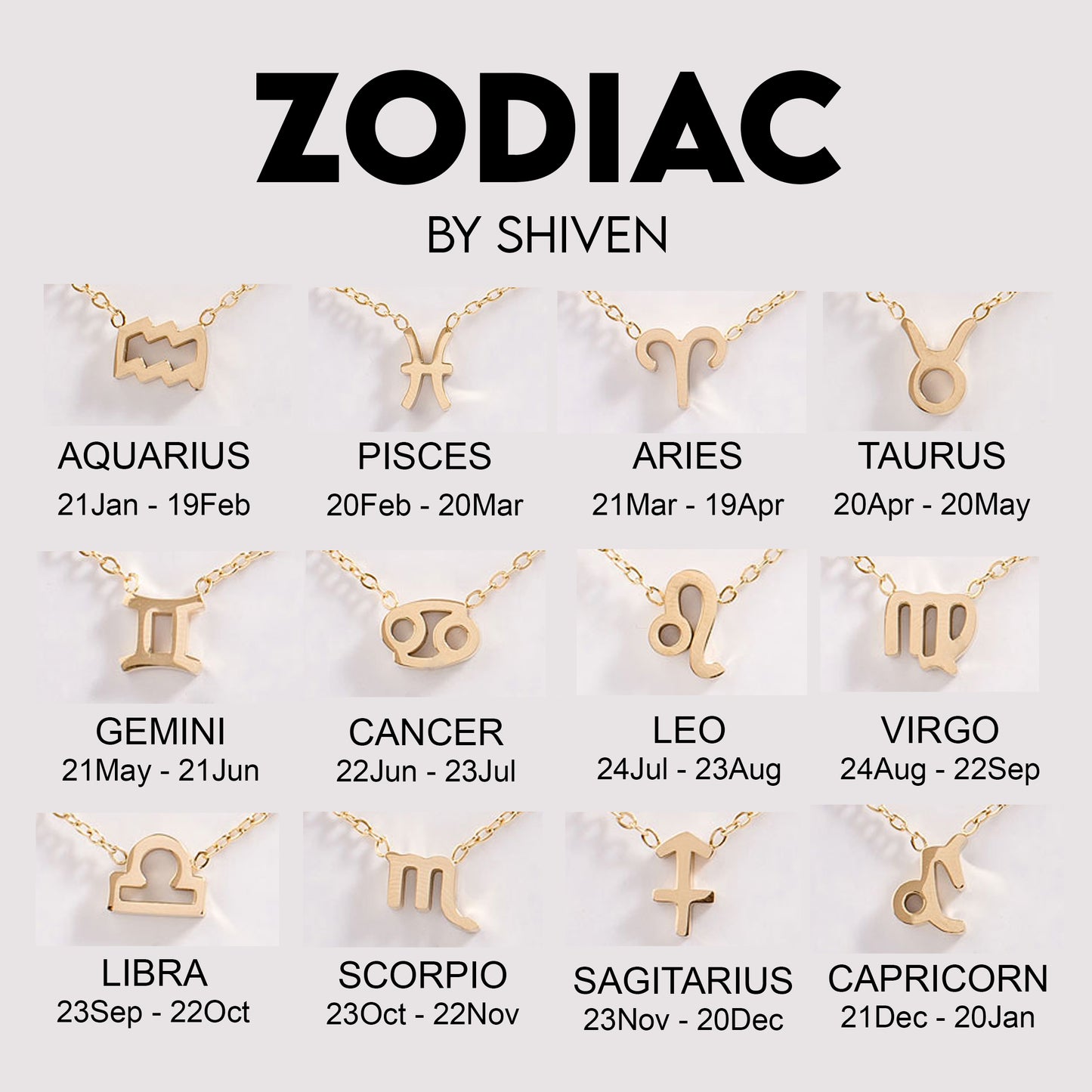 COLLAR ZODIACO